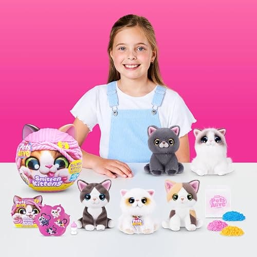 Pets Alive Smitten Kittens Series 2 (Ragdoll) by ZURU – Interactive Plush Cat Toy with 10 Sounds, Surprise Unboxing, Soft Collectible Pet for Ages 3+ thumbnail 8