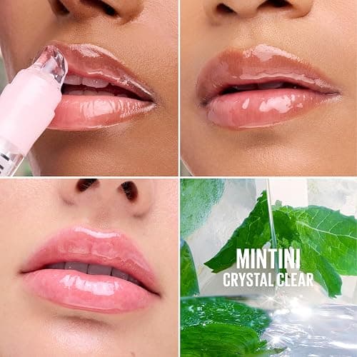 MAYBELLINE Lifter Oil-in-Gel Lip Gloss for Glassy, Bouncy Shine, Hydrating, Tinted Lip Balm and Moisturizer with Hyaluronic Acid and Passionfruit Oil, Mintini (Crystal Clear) thumbnail 3