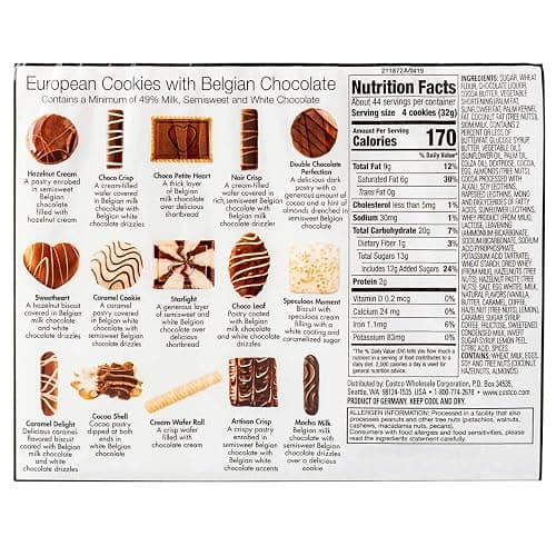 kirkland signature european cookies with belgian chocolate thumbnail 2
