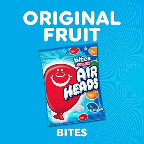 Airheads Candy Bites, Individually Wrapped Chewy Candy Bags, Assorted Fruit Flavors Naturally and Artificially Flavored, 2 Ounces (18-Pack) thumbnail 3