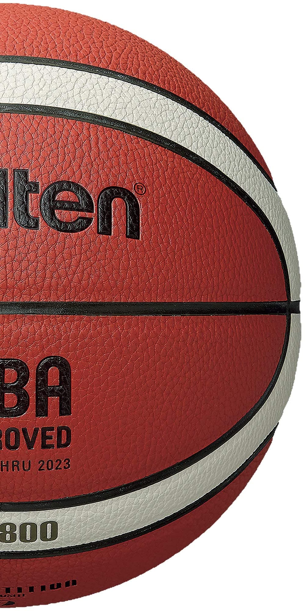 Molten Fiba - Balón de Baloncesto Aprobado, 7 Pulgadas, 12 Paneles, diseño de 2 Tonos, Naranja/Crema, 1 Paquete thumbnail 3