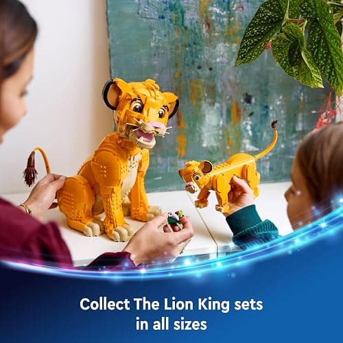 LEGO ǀ Disney Simba the Lion King Cub Building Toy for 6 Plus Year Old Girls & Boys, Construction Figure Playset, 1994 Movie Memorabilia Set, 30th Idea for Kids 43243 thumbnail 2
