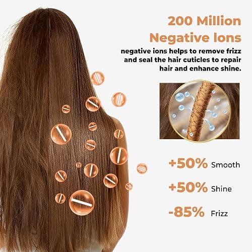 5 in 1 Hair Dryer Brush Set,Professional Negative Ionic Hot Air Styler, Air Curling Wrap Styler,Detachable Blow Dryer Brush With Auto Wrap Curlers,Hair Styling Tools For Straight/Curl/Drying/Smoothing thumbnail 7