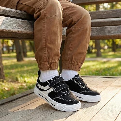 STQ KIDS Toddler Classic Retro Wide Toe Box Sneakers Boys Girls Walking Tennis Shoes Comfort First Walking Shoe Activities thumbnail 9