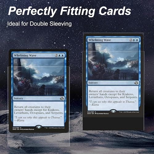 600 Pack Card Sleeves, Perfect Fit Inner Sleeves Ideal for Double-Sleeving, Trading Card Sleeve Compatible with MTG, TCG, Gaming Cards thumbnail 4