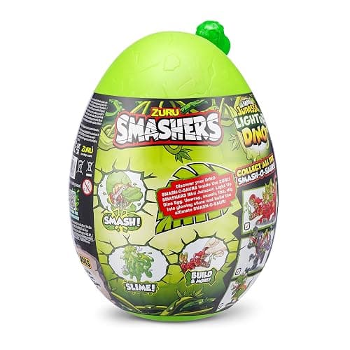Smashers Mini Jurassic Light Up Dino Egg (T-Rex) by ZURU Collectible Egg, Volcano Slime, Fossil Toy, Dinosaur Toys, T-Rex Toy for Boys and Kids thumbnail 8