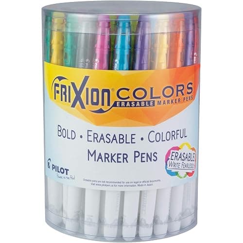 PILOT FriXion Colors Erasable Marker Pens, Assorted Color Inks, 36-Pack - Image 1