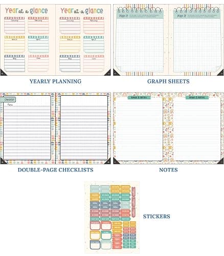 Carson Dellosa We Belong Teacher Planner 2026-2027, Undated 8" x 11" | Spiral Bound Lesson Plan Book with Stickers, Class Schedule, Weekly Calendar, Classroom Must Haves, Homeschool Essentials thumbnail 7