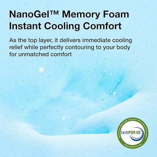 Novilla Twin XL Mattress, 8 Inch Twin XL Mattress in a Box, Gel Memory Foam Mattresses with Comfort Foam for Cooling Night Sleep, Pressure Relief, CertiPUR-US Certified thumbnail 3