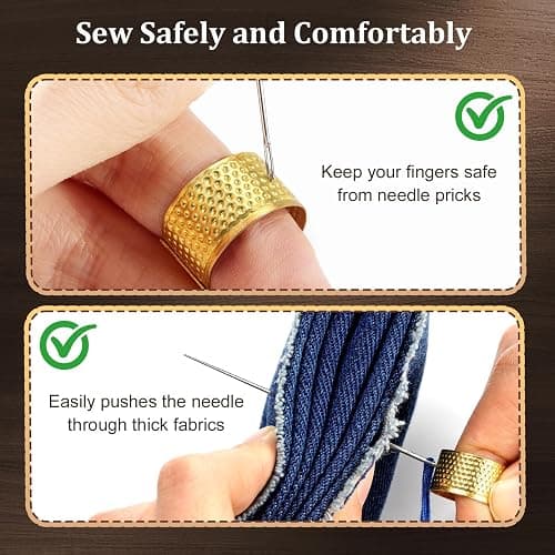 LIBLAIN Mini Sewing Kit with Big Eye Steel Needles for Adults and Beginners | Small Sewing Kit for Travel, Needle and Thread Kit for Hand Sewing (43Pcs) thumbnail 6