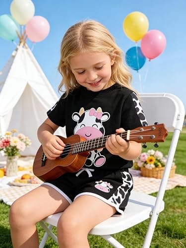YOUNGER TREE Toddler Infant Baby Girls Summer Outfits Leopard Print Short Sleeve Pocket T-Shirt Tops Pants Clothes Sets thumbnail 4