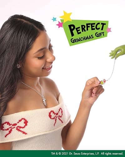 SALLY ROSE The Grinch and Max Pendant BFF Necklace for 2 Official License, 16"+3" Fashion Max and Grinch Necklaces thumbnail 4