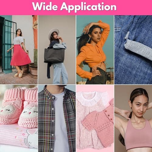 Stitch Gun for Clothes (Quick Fix Tool, Not a Sewing Machine), Handheld Clothing Tag Gun for Quick Clothing Repairs Includes 6 Needles, 1000 Black & 1000 White Fasteners (Pink) thumbnail 7