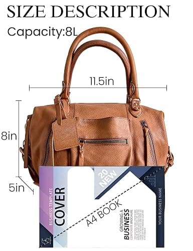 WINSASI Women Mini Tote Bags (8 L) City Bags Tote Bag Purse Vegan Leather Hobo Handbags With Adjustable Dual Straps thumbnail 4