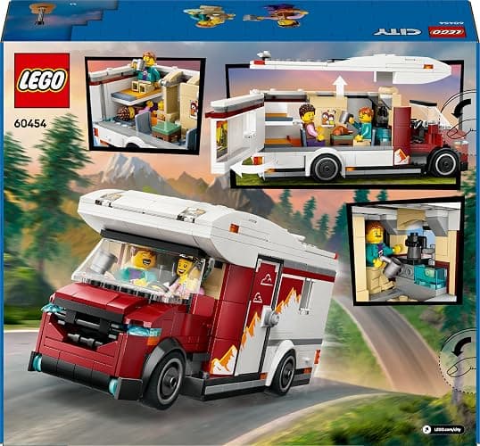 LEGO City Abenteuer-Wohnmobil - Wohnwagen Spielzeug für Jungen und Mädchen ab 6 Jahren - Inkl. 3 Minifiguren und Camping Zubehör - Geschenkidee zum Geburtstag und für die Feiertage 60454 thumbnail 12