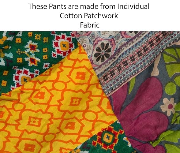 Tribe Azure 100% Cotton Harem Pants Colorful Summer Hippie Yoga Boho Casual Fashion Women thumbnail 6
