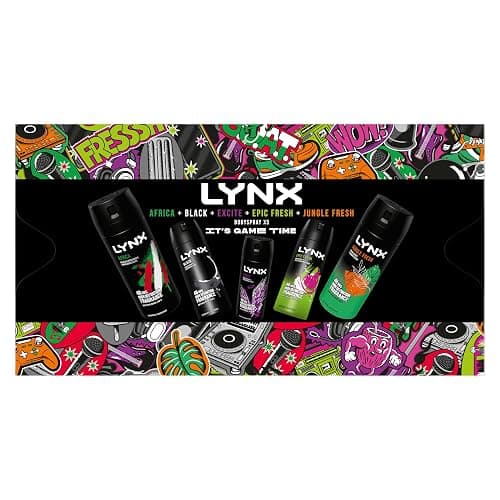 Lynx It's Game Time 5 piece Deodorant Body Spray Gift Set for him thumbnail 2