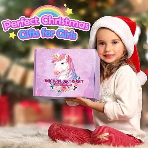 Unicorns Gifts for Girls 5 6 7 8 9 10+ Years Old, Kids Toys Set for Teens Girls Birthday Gifts Christmas, Unicorn Toys with Light Up Soft Plush Star Pillow, Diary Notebook, Headband, Water Bottle thumbnail 2