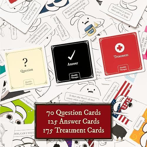 Horrible Therapist: Extra Horrible Edition by Exploding Kittens - A Card Game for 3-8 Players, Ages 17+ - Adult Party Game for Family Night thumbnail 4