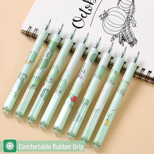 Mr. Pen- Cute Frog Gel Pens, 8Pack, Black Ink, Cute Animal Pen, Gel Pens Fine Point 0.5mm thumbnail 6