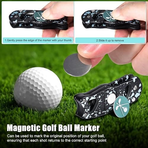 SYNATANA Golf Divot Repair Tool, 3 in 1 Compact Ball Marker Divot Tool, Foldable Golf Divot Tool for Repair & Maintain Green, Golf Essential, Ideal Gift for Golf Enthusiasts thumbnail 4