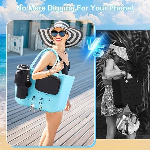 MEETI 4PCS Organizer Holder for Bogg Bag, Accessories for Bogg Bags, Phone & Cup Holder compatible with Bogg Bag Original, Bag is not included thumbnail 5