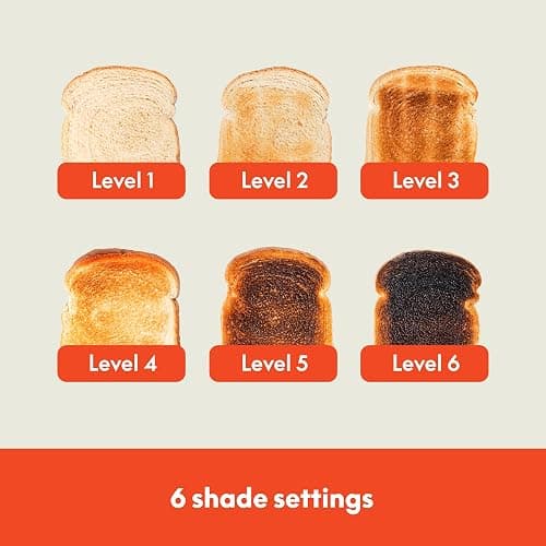 bella 2 Slice Toaster, 6 Setting Shade Control w Reheat, Cancel, Bagel & Defrost Buttons, Removable Crumb Tray, Anti Jam & Auto Shutoff, Auto Centering Guides & Cord Wrap, 900 Watt, Oatmilk thumbnail 8
