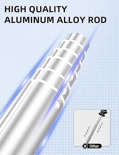 Selfie Stick mit Verbessertem Stativ [2023 Ganz Neues Entwurf] Selfie Stange aus Aluminium Handy Stativ mit Abnehmbarer Fernbedienung um 360° Drehbar für iPhone Samsung, Action-Kamera GoPro (Rosa) thumbnail 3