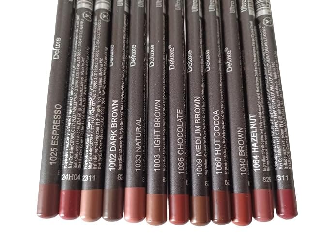 12pc Ultra Fine Lip &Eye Liner Brown Set thumbnail 2