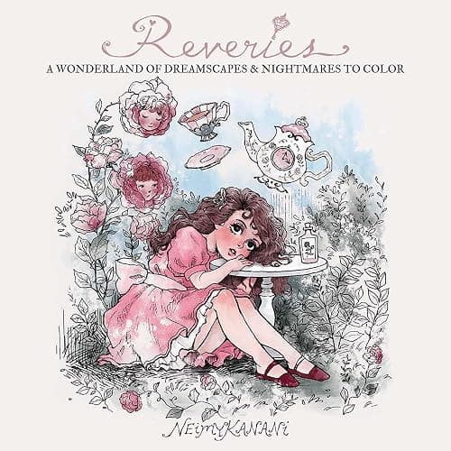 Reveries: A Wonderland of Dreamscapes and Nightmares to Color (Dover Adult Coloring Books) - Image 1