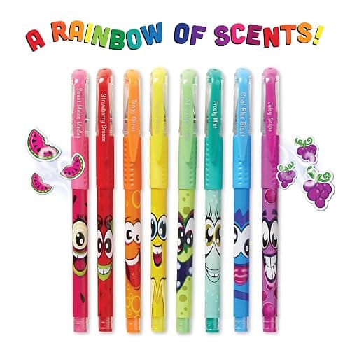 Scentos Scented Gel Pens Set – 24 Pack Neon Colors – Fine Tip Pens for Kids & Adults – Fruity Scents – Fun Art Supplies for Drawing, Coloring, Scrapbooking, Journaling & School thumbnail 6