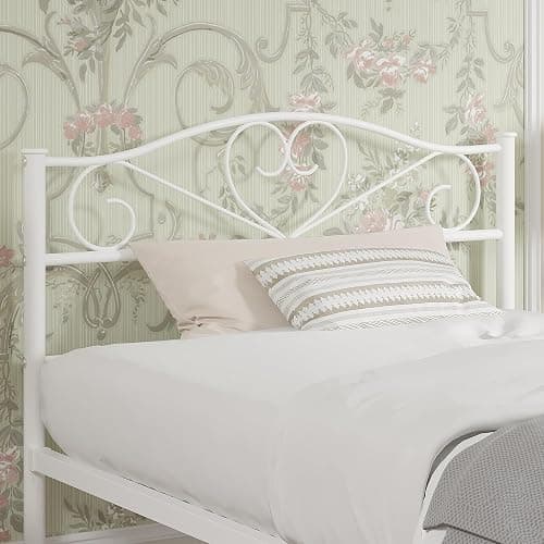 VECELO 14 Inch Twin Size Metal Platform Bed Frame with Headboard and Footboard, Heavy Duty Mattress Foundation with Steel Slats Support, No Box Spring Needed, White - White - Twin - Basic Bed Frame thumbnail 4