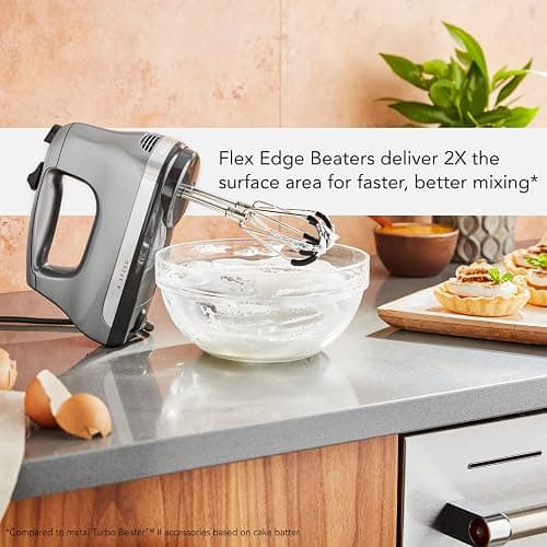 KitchenAid 6 Speed Hand Mixer with Flex Edge Beaters - KHM6118 thumbnail 3