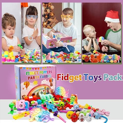 1000+ PCS Party Favors for Kids, Fidget Toys Pack, Birthday Gift,Christmas Stocking Stuffers,Christmas Gift,Treasure Box, Goodie Bag Stuffers, Carnival Prizes,Pinata Filler Sensory Toy for Classroom thumbnail 5