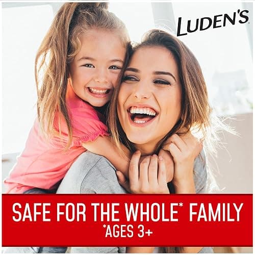 Luden's Sore Throat Relief Lozenges for Minor Everyday Irritation & Dry Mouth, Wild Cherry Flavored Drops, 90 Count thumbnail 5
