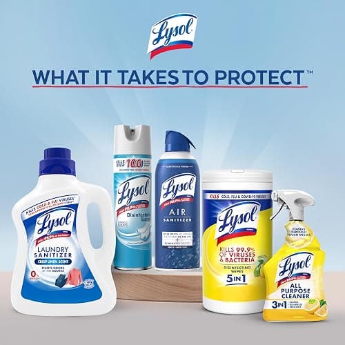 Lysol All Purpose Cleaner Spray, Multi-Purpose Disinfecting Spray, Kitchen & Bathroom Cleaner, Lemon Breeze Scent, 32 Fl Oz thumbnail 6