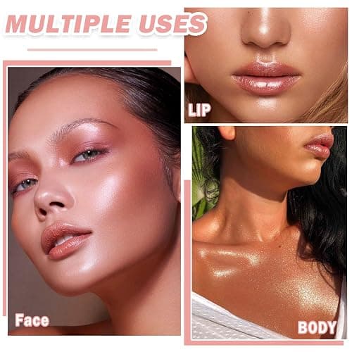 XINGXYUEL Face White Highlighter Makeup Palette Shimmer Contour Powder Waterproof Long-Lasting, Brightens Face Complexion Contour Illuminator Highlighters Blush Powder Makeup Palette - 01 Pearl White thumbnail 6