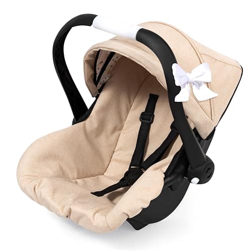 Bayer Design 67975AA Doll car seat with Sun Canopy, Adjustable Handle, Harness, for Dolls up to 46 cm - Image 1