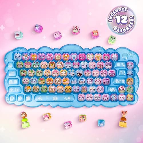 Clickeez Series 3 Keyboard Mega Pack | Includes a Keyboard Collectors Case & 12 Bubble Pops-Themed (Including 3 Light-UP) Clickeez | Clickable Collectibles | Ages 6+ thumbnail 3