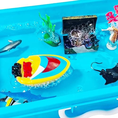 Ocean Sensory Bin, Ocean Sensory Water Toys with Sea Animal for Toddlers Boys and Girls, Kids Toys Gift Sand Box for Age 3 4 5 6 7 8 thumbnail 5