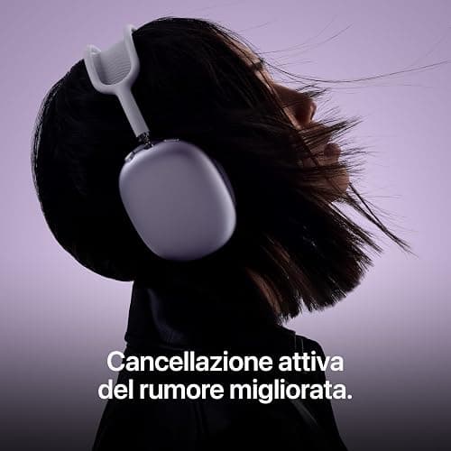 Apple AirPods Max 2, Cuffie wireless over-ear, Cancellazione attiva del rumore, Audio adattivo, Audio spaziale personalizzato, Traduzione in tempo reale - Mezzanotte thumbnail 3