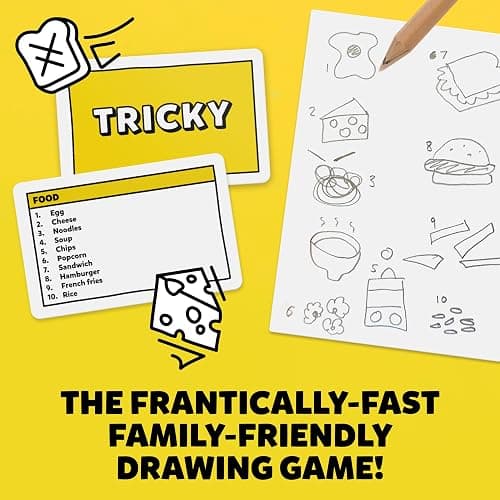Six Second Scribbles: The frantically Fast and fantastically Fun Drawing Game | A Family Friendly Party Game for Children, Teens and Adults (New Edition) thumbnail 3