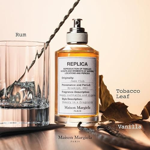 Maison Margiela - Replica - Jazz Club Eau de Toilette - Warm & Spicy Scent - With Vanilla, Rum Accord, & Tobacco thumbnail 2