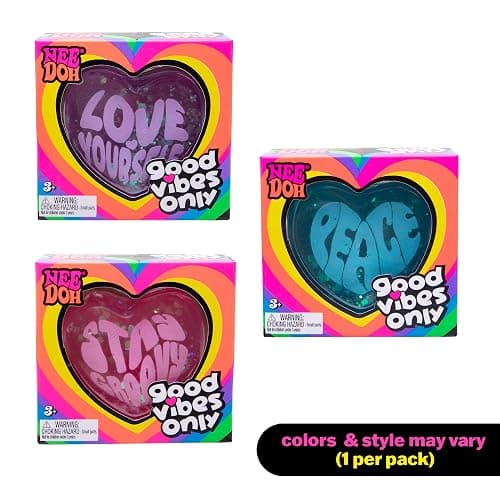 Schylling Needoh Good Vibes Only - Sensory Squeeze Toy - Colors May Vary thumbnail 2