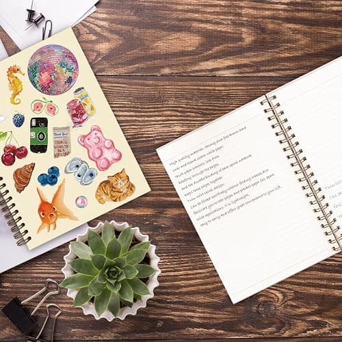 TFKFJLF Cute Y2K Girly Notebook for Teen Girls, Cute Composition Notebook, Cute Cherry Stuff Notebooks Spiral Journal for Girl Women, Preppy School Supplies College Notebook 5.5x8.3 thumbnail 5