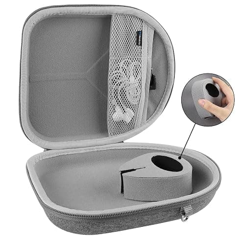 Geekria Shield Headphones Case Compatible with Sony WH-CH720N, WH-1000XM5, WH-1000XM4, WH-XB910N, Replacement Hard Shell Travel Carrying Bag with Cable Storage (Grey) - Grey thumbnail 2