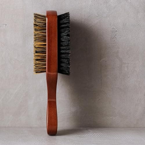 Diane Premium 100% Boar Bristle 2-Sided Club Brush for Men and Barbers, Medium and Firm Bristles for Thick Coarse Hair, Detangling, Smoothing thumbnail 3