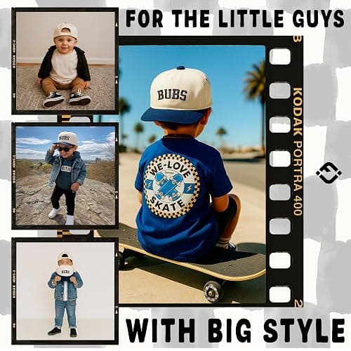 Funky Junque Kids, Baby & Toddler Trucker Hat – Adjustable Snapback Baseball Caps for Boys & Girls Ages 0-9 Years, 3 Sizes thumbnail 2