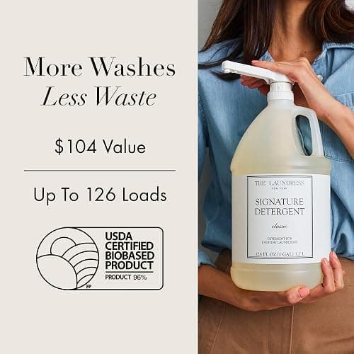 The Laundress Signature Detergent Classic, Concentrated Liquid Laundry Detergent, Stain Remover For Clothes, Stain Remover Laundry, 128 Fl Oz (Pack of 1) - Classic - 128 Fl Oz (Pack of 1) thumbnail 2