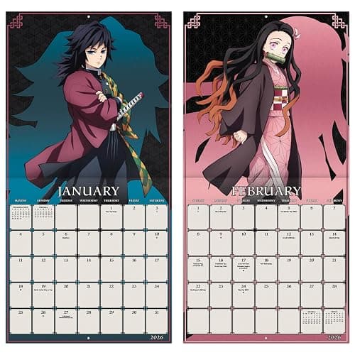 2026 Demon Slayer: Kimetsu no Yaiba Wall Calendar thumbnail 6